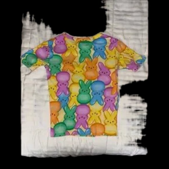 NWOT PAJAMA SET!!! bunny rabbit cotton kids pajama set unisex intl size 5-7 🎉🥳 - Picture 8 of 9